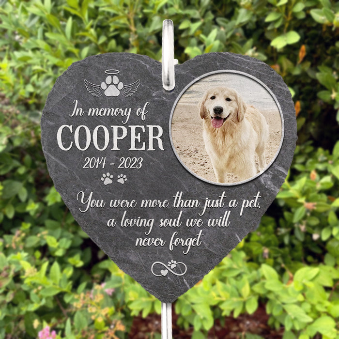 Personalized Memorial Garden Slate – Dog & Pet Sympathy Gift