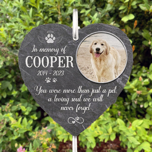 Personalized Memorial Garden Slate – Dog & Pet Sympathy Gift