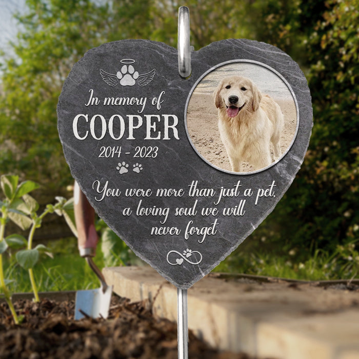 Personalized Memorial Garden Slate – Dog & Pet Sympathy Gift