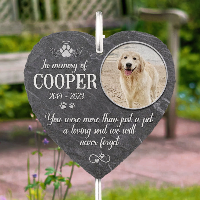 Personalized Memorial Garden Slate – Dog & Pet Sympathy Gift