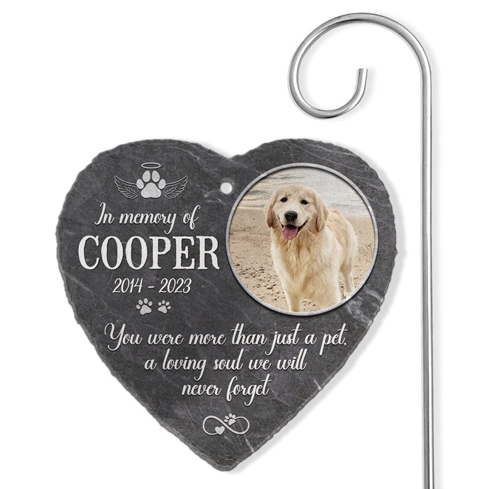 Personalized Memorial Garden Slate – Dog & Pet Sympathy Gift