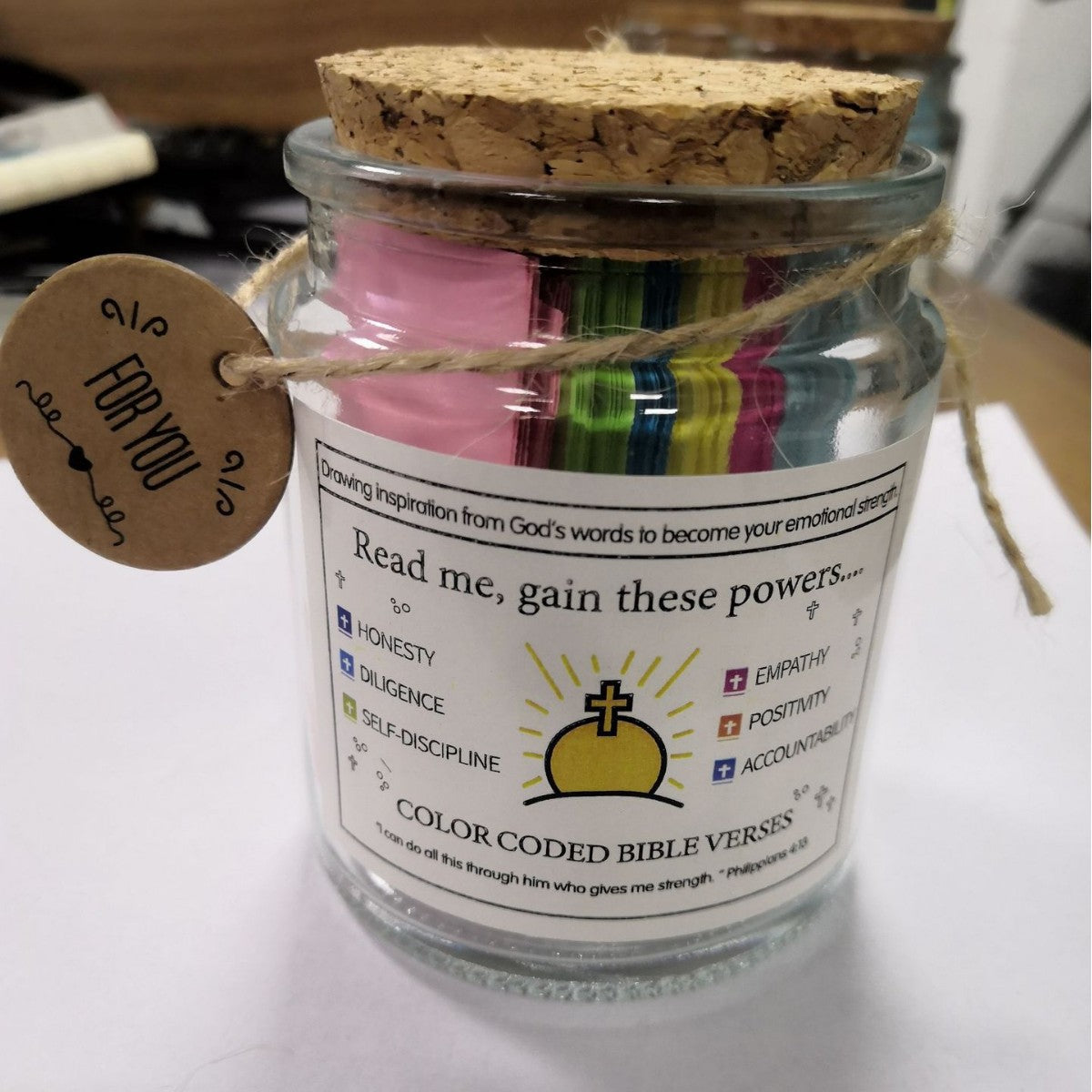 Bible Verses in a Jar – Christian Prayer Gifts & Faith Keepsakes